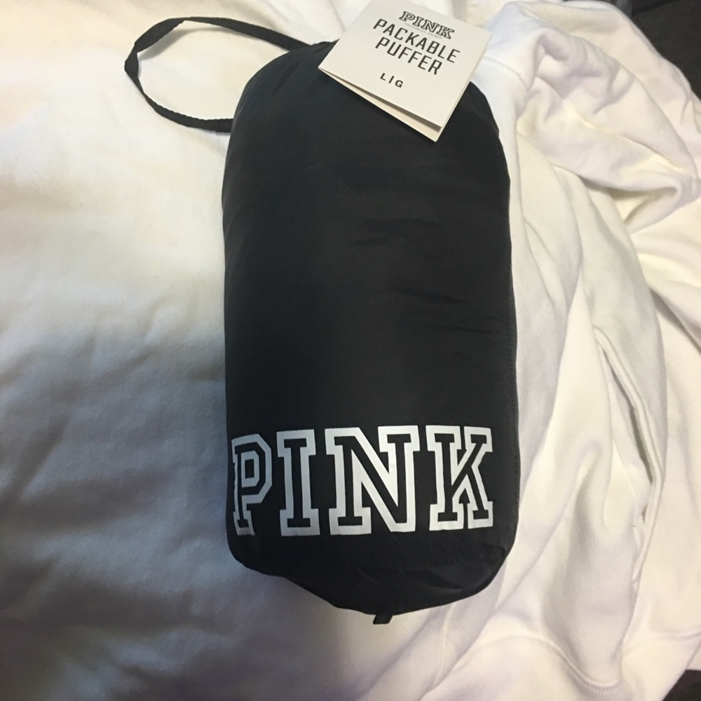 Victoria secret pink packable puffer jacket